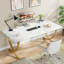 Bureau de direction, bureau d'ordinateur moderne avec plateau en faux marbre