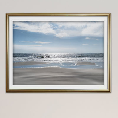 « beach bliss », reproduction de peinture à l’acrylique encadrée