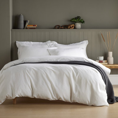 Syvester Linen Blend Solid Colour Duvet Cover