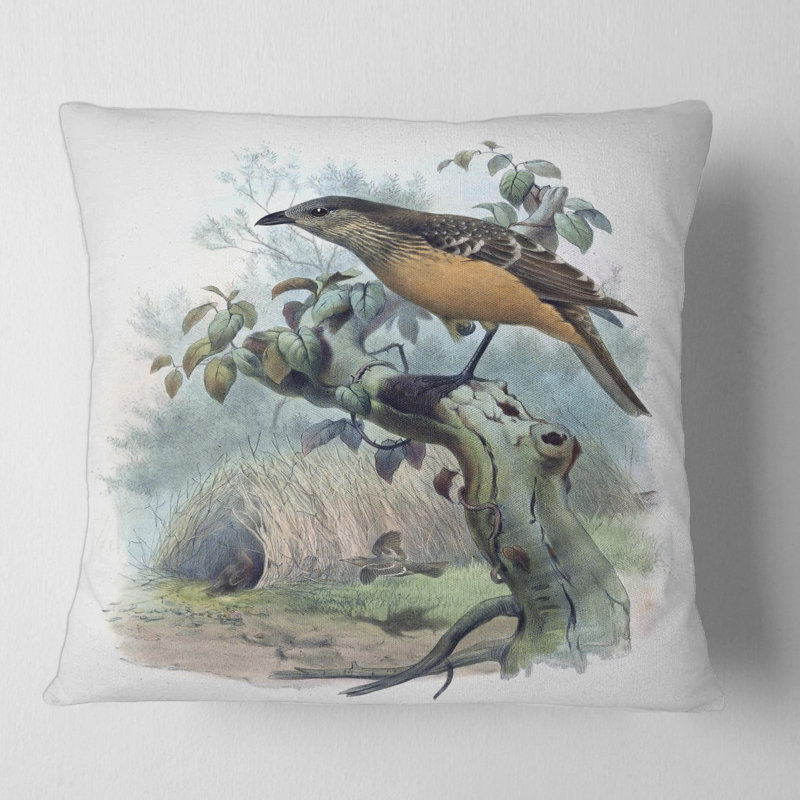 Housse de coussin carré et insert Une monographie du paradis, 18" x 18"
