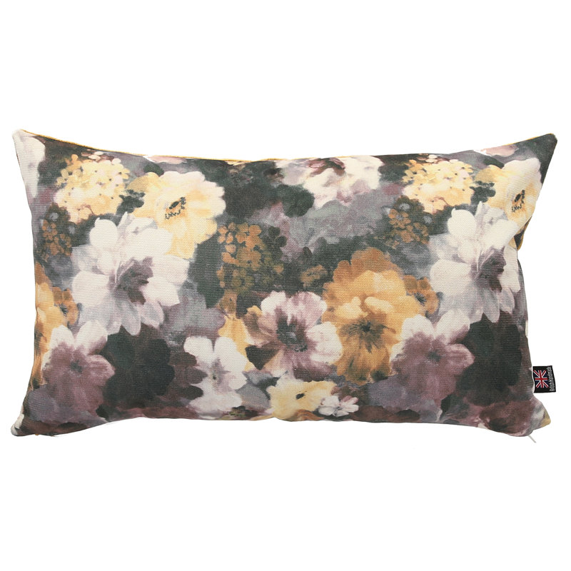 Alonso Floral Rectangular Cushion, Yellow Gold