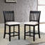 Casual Seating Finish Chairs Set Of 2 Rubberwood Transitional Slatted Back Design Dining Room Furniture Counter Chairs