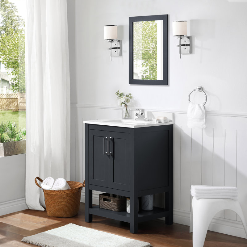 Meuble-lavabo simple l 24 po Crevan