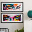 Cadre photo, ensemble d'impressions sur papier-966147193
