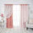 Fortuna Brockham Solid Tulle Overlay Room Darkening Grommet Curtain Panels-1636279545-1636324682