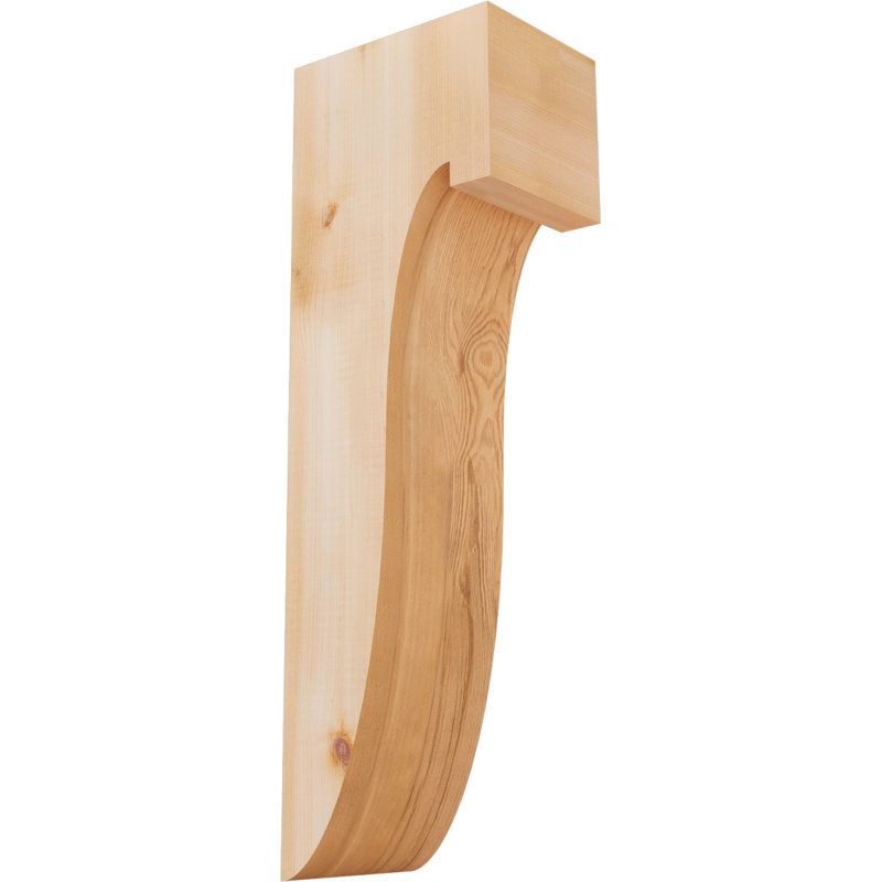Del Monte Corbel, H 24 po x l 5,5 po x P 8 po, Lisse, Cèdre rouge