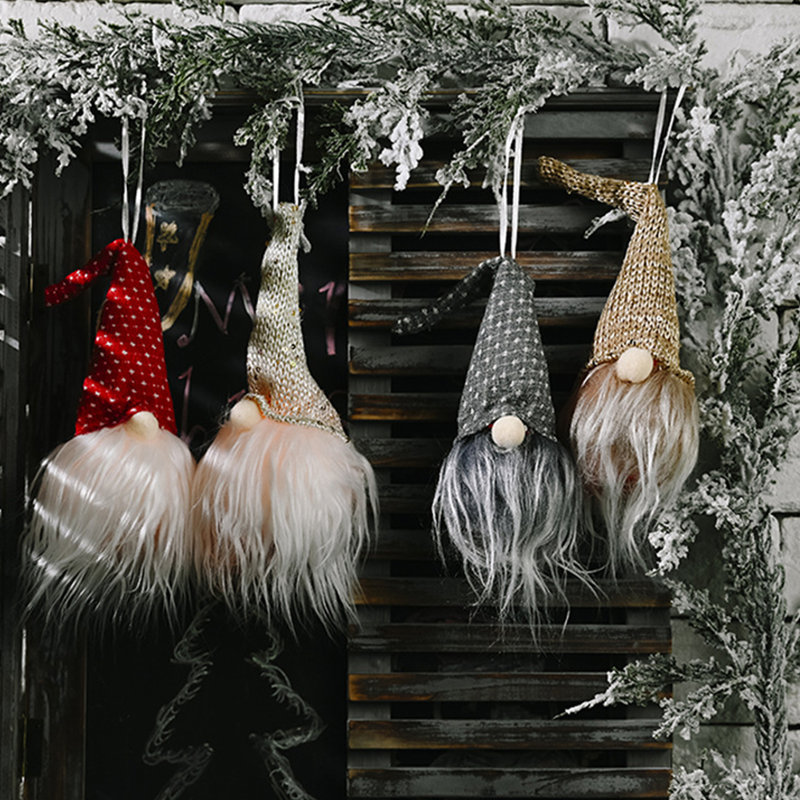 20cm Fabric Lighted Hanging Figurine Ornament