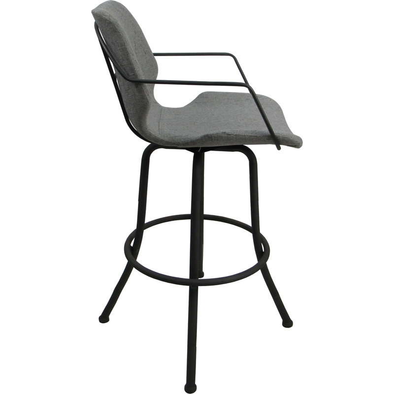 Gris ardoise Hemsath - gris - assise de 34 po, Gris, Gris
