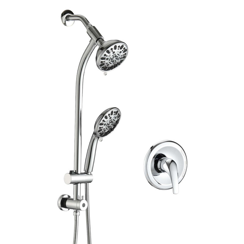 7-Spray Dual Shower System with Handheld Shower Head, Chrome
