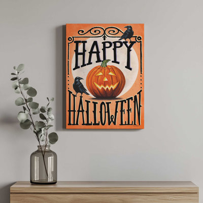 «Happy Halloween Jack O'Lantern» par Elizabeth Tyndall, reproduction d'art