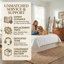 Structure de lit double en bois avec rangement relevable, aucun sommier nécessaire, blanc cassé rustique-1295656429-1295656419