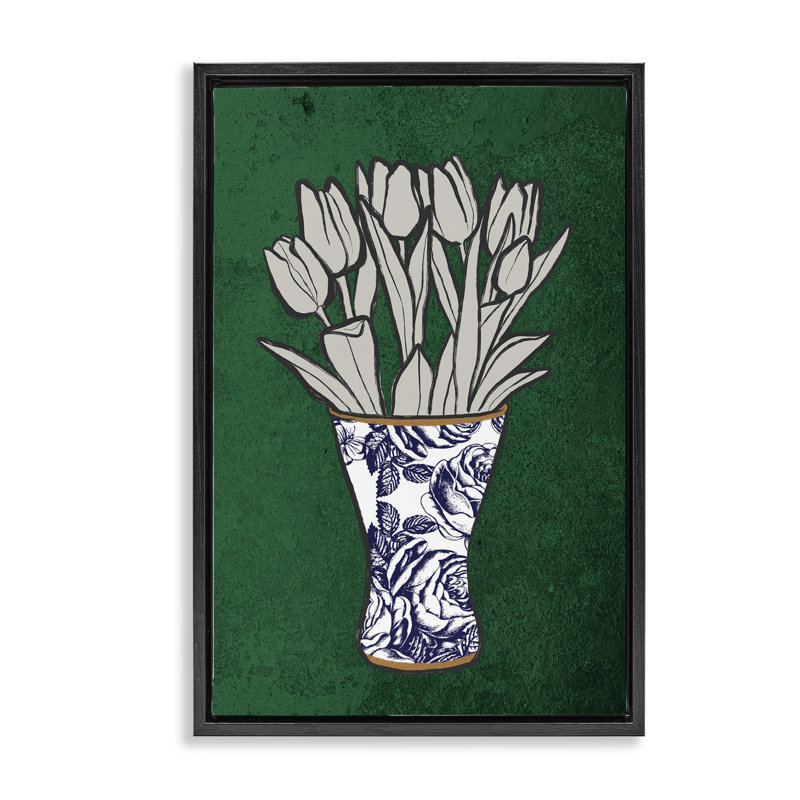 "Tulip Bouquet Vase" par Marcus Prime, Noir, H 31 po x l 21 po