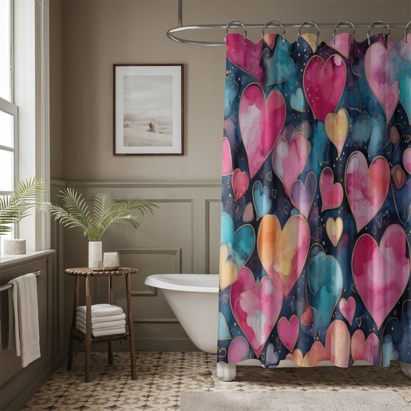 Rideau de douche standard 1 pièce, H 74 po x l 71 po