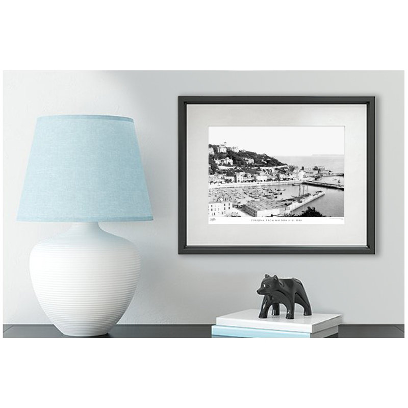 Torquay, From Waldon Hill 1888 by Francis Frith - Single Picture Frame Print, 40cm H x 50cm W x 2.3cm D