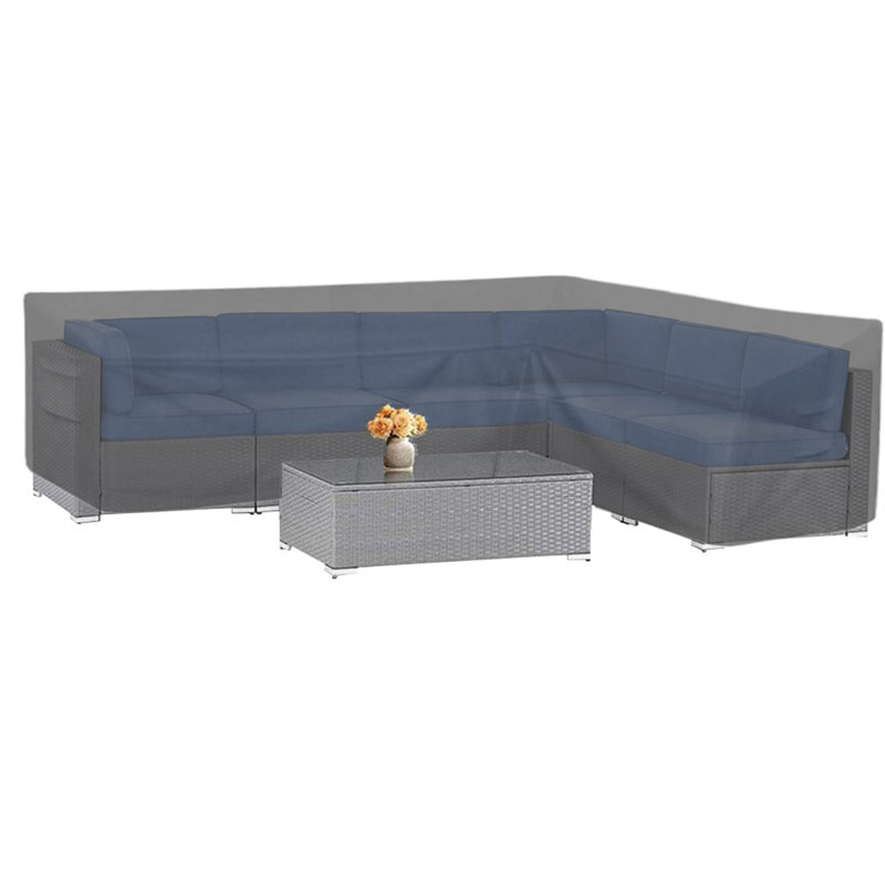 Housse pour canapé modulaire de patio résistante à l'eau