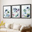 Trace tropicale III - reproduction encadrée sur mesure de qualité supérieure mate - 3 pièces-372084834-372084836