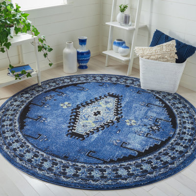 Tapis bleu / noir Southwestern