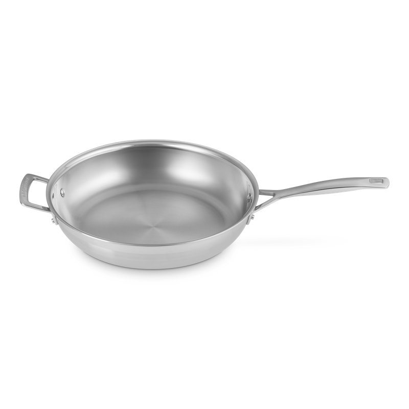 Le Creuset Classic Stainless Steel Round Frying Pan, 12 In.