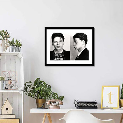 " Frank Sinatra 1938 Mugshot Photos " Painting Print