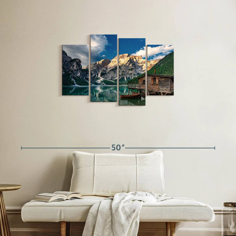 Dolomites d'Alvord Lake Braies, H 22 po x l 36 po