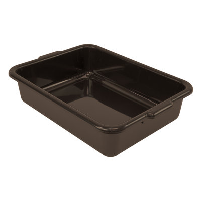 Bussing Tub, flat bottom, polypropylene, NSF, case of 12