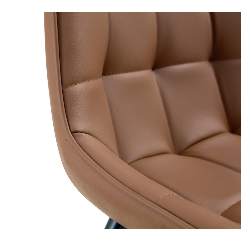 Chaise de salle à manger Brown Pu