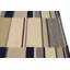 Tapis en laine touffeté à la main à motif géométrique multicolore