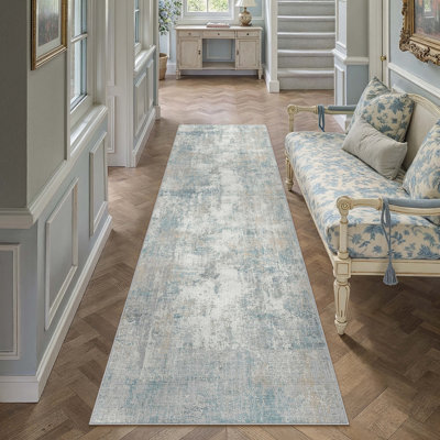 Tapis abstrait moderne avec envers antidérapant Elroy