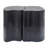 2-In-1 Irregular MGO Patio End Table, Split Design, Small Space Friendly, Indoor Outdoor Use, Black Color-477561017