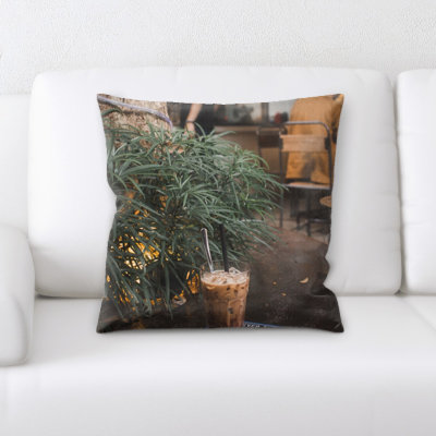 Microsuede Reversible Throw Pillow