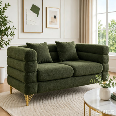 Sectional Sofa, Living Room Comfort Fabric Sectional Sofa-Deep Seating Sectional Sofa