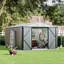 Brodney 10 ft. W x 12 ft. D Outdoor Metal Storage Shed with Lockable Door