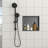 Stainless Steel Shower Niche, Gunmetal Black