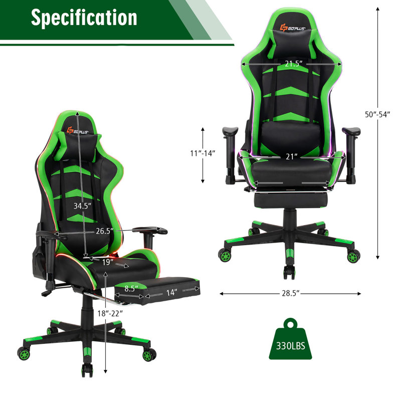 Fauteuil de bureau Goplus Massage Gaming