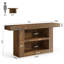 63-Inch Farmhouse Console Table for Entryway with Storage, 3-Tier Entryway Table with U-Shaped Base