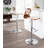 Avakate Swivel Upholstered Faux Leather Adjustable Height Counter Stool-547562458