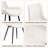 8-Piece Upholstered Dining Chairs with Tapered Carbon Steel Legs-1382268959