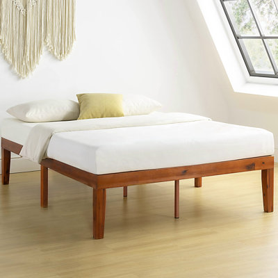 Solid Wood Platform Pine Bed With Wooden Slats No Box Spring Needed Easy Assembly 12 Inch