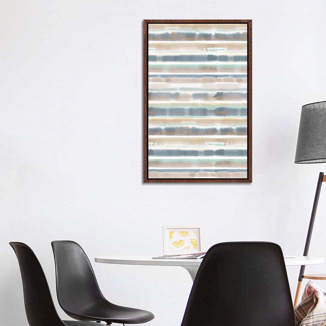 Watercolor Stripe Earthy by Jacqueline Maldonado - Print on Canvas