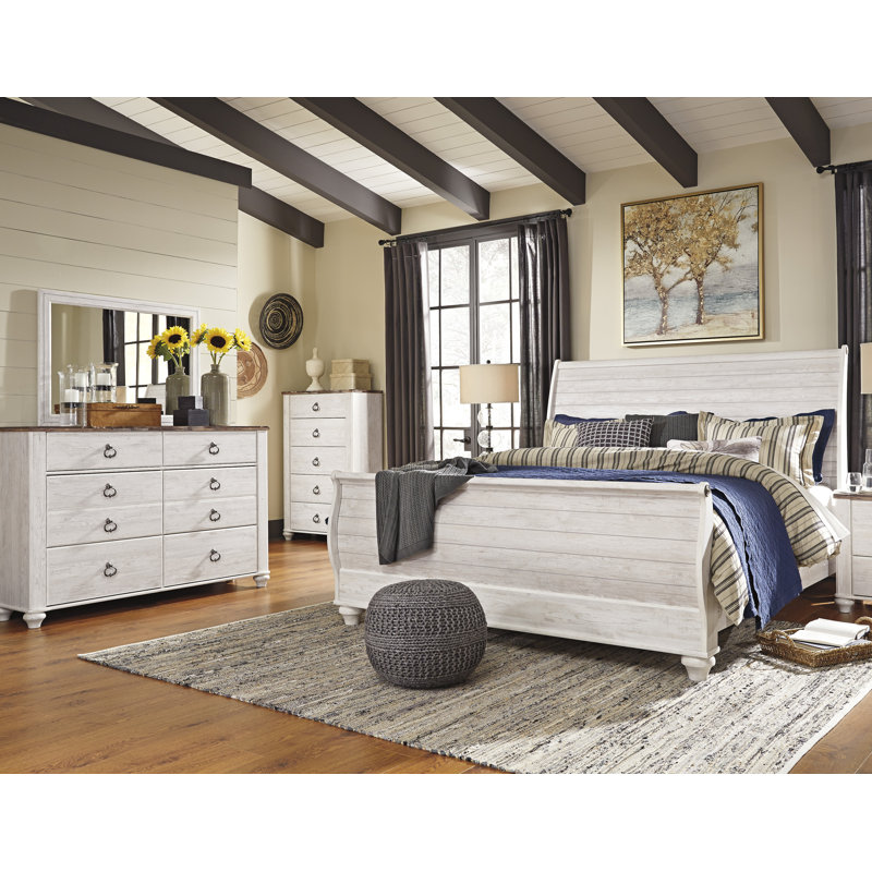 Dawton Sleigh Bed, King