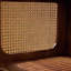 Armoire de coin en bois massif brun noisette
