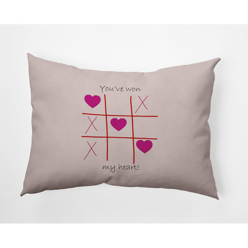 Outdoor Reversible Throw Pillow, 14"H x 20"W, Rectangular