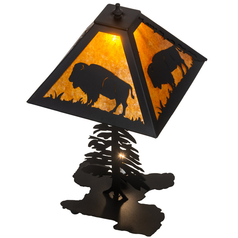 21" High Buffalo W/Lighted Base Table Lamp