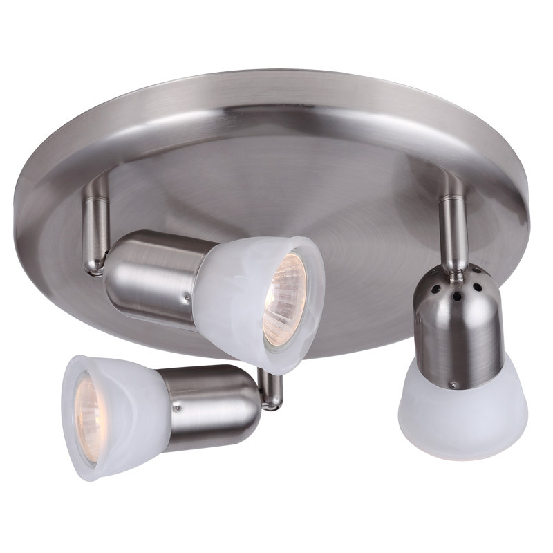 Adira Glass Spotlight, Brushed Pewter