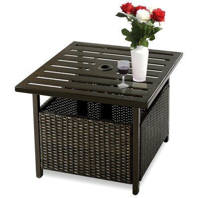 Destanie Square Outdoor with Umbrella Hole Coffee Table - 56 cm W 56 cm D