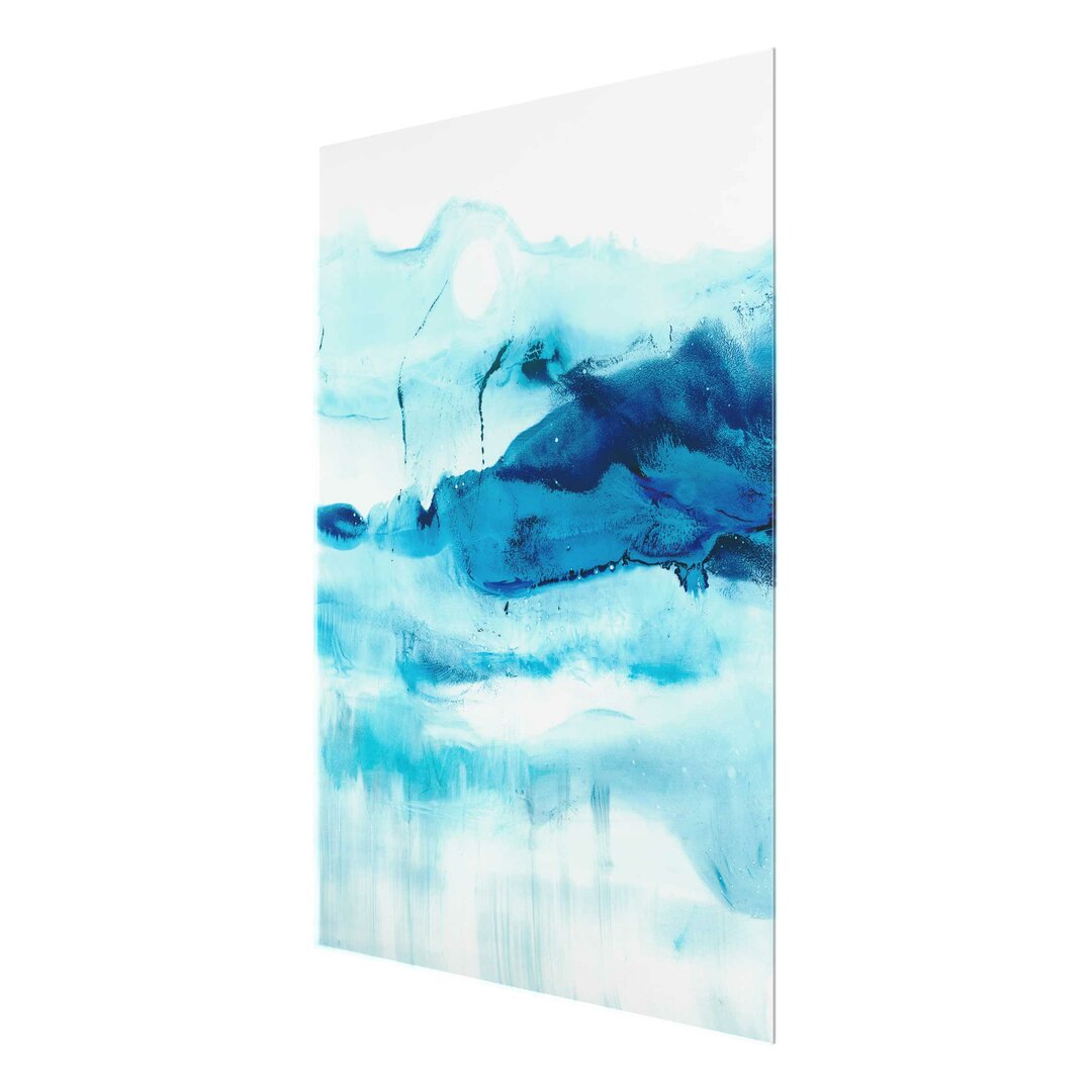 Glasbild Blue Flow I