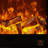 Beige Solid Wood Electric Fireplace-117512259