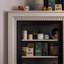 Foyer autoportant en bois massif beige-2063277202