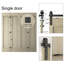 Ensemble de quincaillerie de porte de grange double porte pliante bi-pliante-88363671