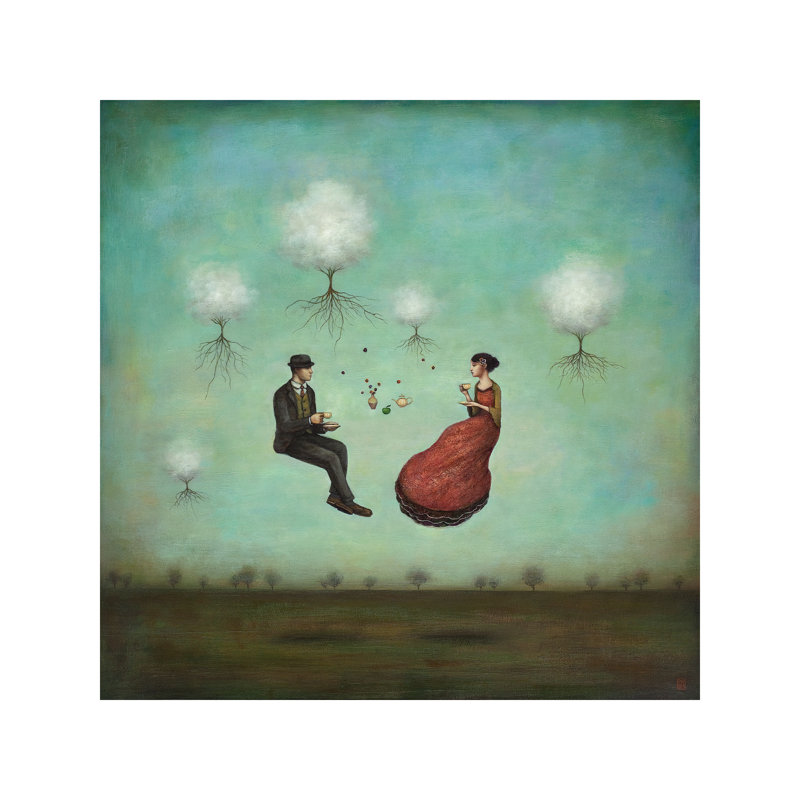 Gravitea For Two by Duy Huynh - Wrapped Canvas Painting, 66.04 cm H x 66.04 cm W x 1.91 cm D